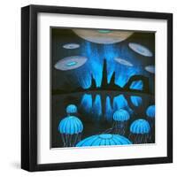 The Thing You'll See Near the Canyons at Night-Speedway J Graham-Framed Art Print