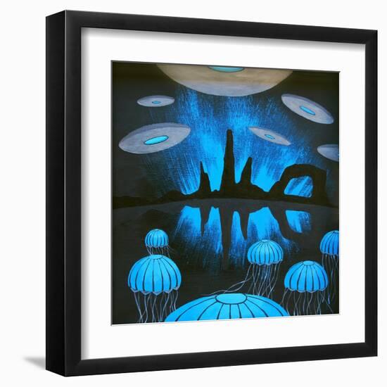 The Thing You'll See Near the Canyons at Night-Speedway J Graham-Framed Art Print