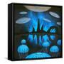 The Thing You'll See Near the Canyons at Night-Speedway J Graham-Framed Stretched Canvas