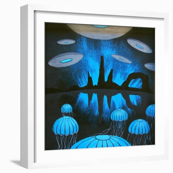 The Thing You'll See Near the Canyons at Night-Speedway J Graham-Framed Art Print