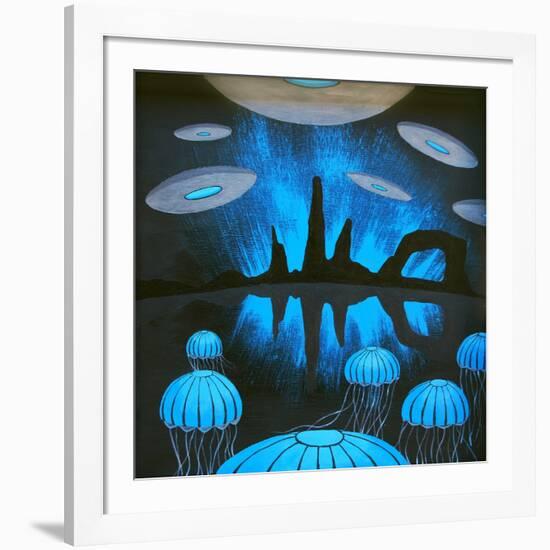 The Thing You'll See Near the Canyons at Night-Speedway J Graham-Framed Art Print