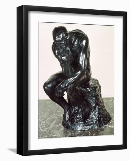 The Thinker, 1880-Auguste Rodin-Framed Giclee Print