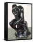 The Thinker, 1880-Auguste Rodin-Framed Stretched Canvas