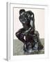 The Thinker, 1880-Auguste Rodin-Framed Giclee Print