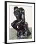 The Thinker, 1880-Auguste Rodin-Framed Giclee Print