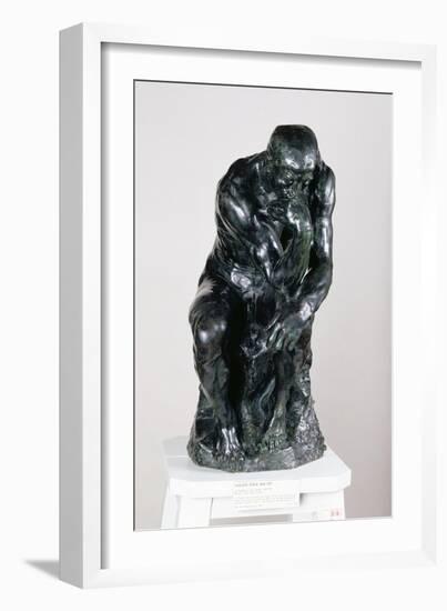 The Thinker, 1880-Auguste Rodin-Framed Giclee Print