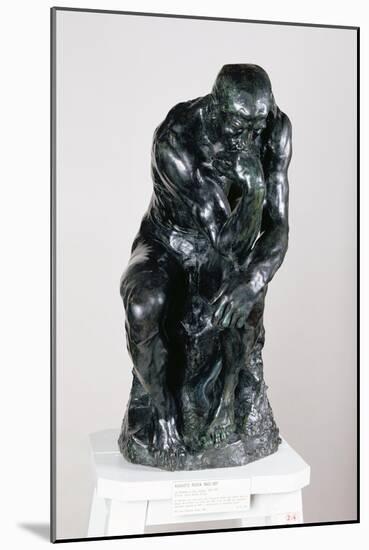 The Thinker, 1880-Auguste Rodin-Mounted Giclee Print