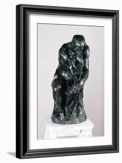 The Thinker, 1880-Auguste Rodin-Framed Giclee Print