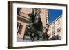 The Thinker Bronze Sculpture by Auguste Rodin 1840 to 1917 Calle Marques De Larios Malaga Costa Del-Auguste Rodin-Framed Giclee Print