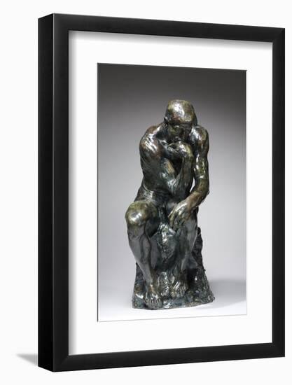 The Thinker, c.1880 (bronze)-Auguste Rodin-Framed Photographic Print