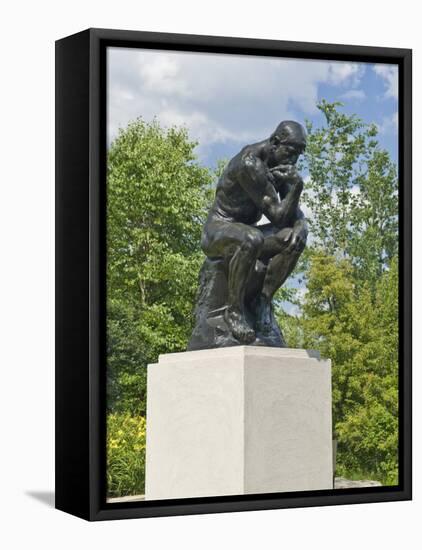 The Thinker, Frederik Meijer Gardens, Grand Rapids, Michigan-Keith & Rebecca Snell-Framed Stretched Canvas