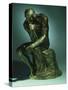 The Thinker, Le Penseur, Bronze with Black Patina, c.1880-1882-Auguste Rodin-Stretched Canvas