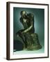 The Thinker, Le Penseur, Bronze with Black Patina, c.1880-1882-Auguste Rodin-Framed Giclee Print