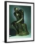 The Thinker, Le Penseur, Bronze with Black Patina, c.1880-1882-Auguste Rodin-Framed Giclee Print