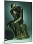 The Thinker, Le Penseur, Bronze with Black Patina, c.1880-1882-Auguste Rodin-Mounted Giclee Print