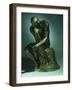 The Thinker, Le Penseur, Bronze with Black Patina, c.1880-1882-Auguste Rodin-Framed Giclee Print