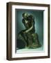 The Thinker, Le Penseur, Bronze with Black Patina, c.1880-1882-Auguste Rodin-Framed Giclee Print