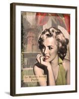 The Thinker Red Lips-Consani Chris-Framed Art Print