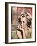 The Thinker Red Lips-Chris Consani-Framed Art Print