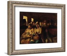 The Third-Class Carriage by Honoré Daumier-Honore Daumier-Framed Giclee Print