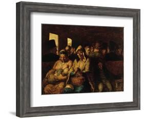 The Third-Class Carriage by Honoré Daumier-Honore Daumier-Framed Giclee Print