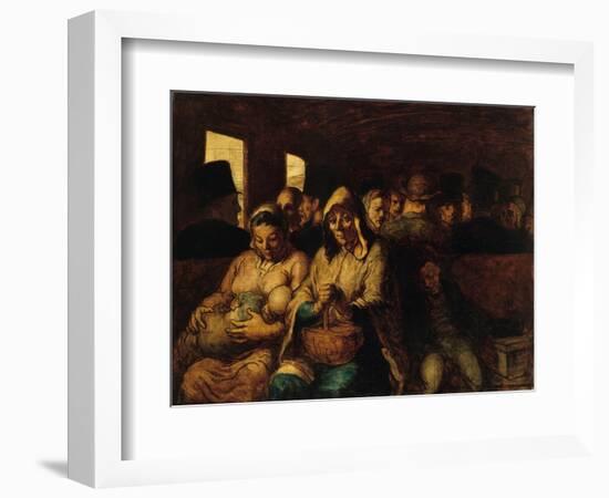 The Third-Class Carriage by Honoré Daumier-Honore Daumier-Framed Giclee Print