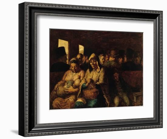 The Third-Class Carriage by Honoré Daumier-Honore Daumier-Framed Giclee Print