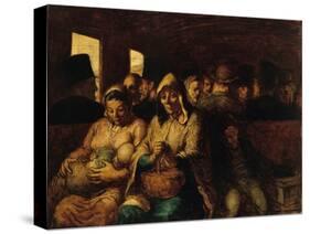 The Third-Class Carriage by Honoré Daumier-Honore Daumier-Stretched Canvas