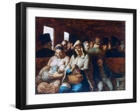 The Third Class Carriage, C1863-1865-Honoré Daumier-Framed Giclee Print