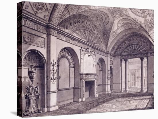 The Third Drawing Room at the Earl of Derby's House in Grosvenor Square-Robert Adam-Stretched Canvas