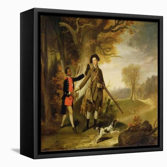 The Third Duke of Richmond (1735-1806) Out Shooting with His Servant, c.1765-Johann Zoffany-Framed Stretched Canvas