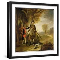 The Third Duke of Richmond (1735-1806) Out Shooting with His Servant, c.1765-Johann Zoffany-Framed Giclee Print