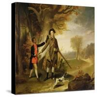 The Third Duke of Richmond (1735-1806) Out Shooting with His Servant, c.1765-Johann Zoffany-Stretched Canvas