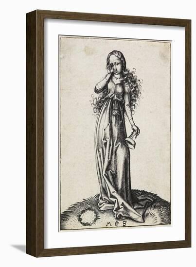 The Third Foolish Virgin, C. 1480-1488-Martin Schongauer-Framed Giclee Print