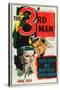 The Third Man, Alida Valli, Joseph Cotten on US poster art, 1949-null-Stretched Canvas