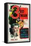 The Third Man, Alida Valli, Joseph Cotten on US poster art, 1949-null-Framed Stretched Canvas