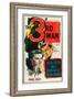 The Third Man, Alida Valli, Joseph Cotten on US poster art, 1949-null-Framed Art Print