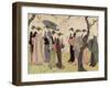 The Third Month (Sangatsu), from the Series Twelve Months in the South (Minami Juni Ko), C.1784-Torii Kiyonaga-Framed Giclee Print