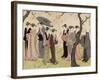 The Third Month (Sangatsu), from the Series Twelve Months in the South (Minami Juni Ko), C.1784-Torii Kiyonaga-Framed Giclee Print