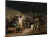 The Third of May 1808 in Madrid: The Executions on Principe Pio Hill, 1814.-Francisco de Goya y Lucientes-Mounted Giclee Print