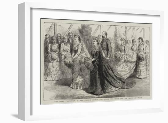 The Third Procession in Whippingham Church, the Queen, the Bride, and the Prince of Wales-null-Framed Giclee Print