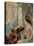 The Third Temptation-William Blake-Stretched Canvas