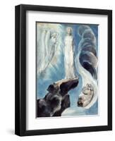 The Third Temptation-William Blake-Framed Giclee Print