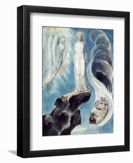 The Third Temptation-William Blake-Framed Giclee Print