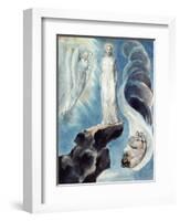 The Third Temptation-William Blake-Framed Giclee Print