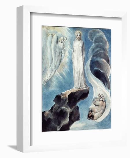 The Third Temptation-William Blake-Framed Giclee Print