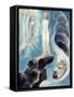 The Third Temptation-William Blake-Framed Stretched Canvas