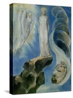 The Third Temptation-William Blake-Stretched Canvas