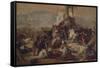 The Thirst of the First Crusaders Suffered in Jerusalem, 1837-Francesco Hayez-Framed Stretched Canvas