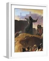 The Thirst Suffered by the First Crusaders in Jerusalem, Detail, 1836-1850-Francesco Hayez-Framed Giclee Print